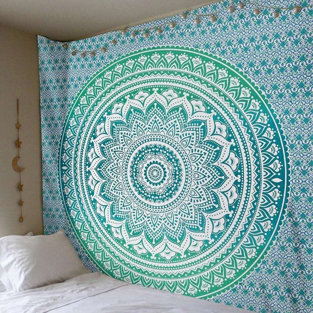 200 x 150cm Wall Hanging Tapestry Square Mandala Tapestry Beach Towel Bohemian Camping Blanket Home Decoration Style 3