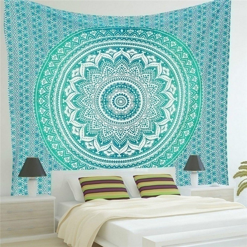 200 x 150cm Wall Hanging Tapestry Square Mandala Tapestry Beach Towel Bohemian Camping Blanket Home Decoration Style 3