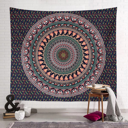 200 x 150cm Wall Hanging Tapestry Square Mandala Tapestry Beach Towel Bohemian Camping Blanket Home Decoration Style 5