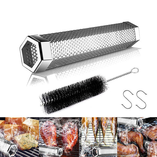 BBQ Pellet Smoker Tube Smoke Generator Stainless Steel Barbecue Accessories
