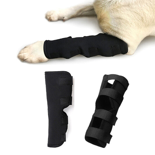 2 X Size Medium Pet Knee Support Brace Dog Hock Protector Leg Compression Wrap Pad Pet Leg Care