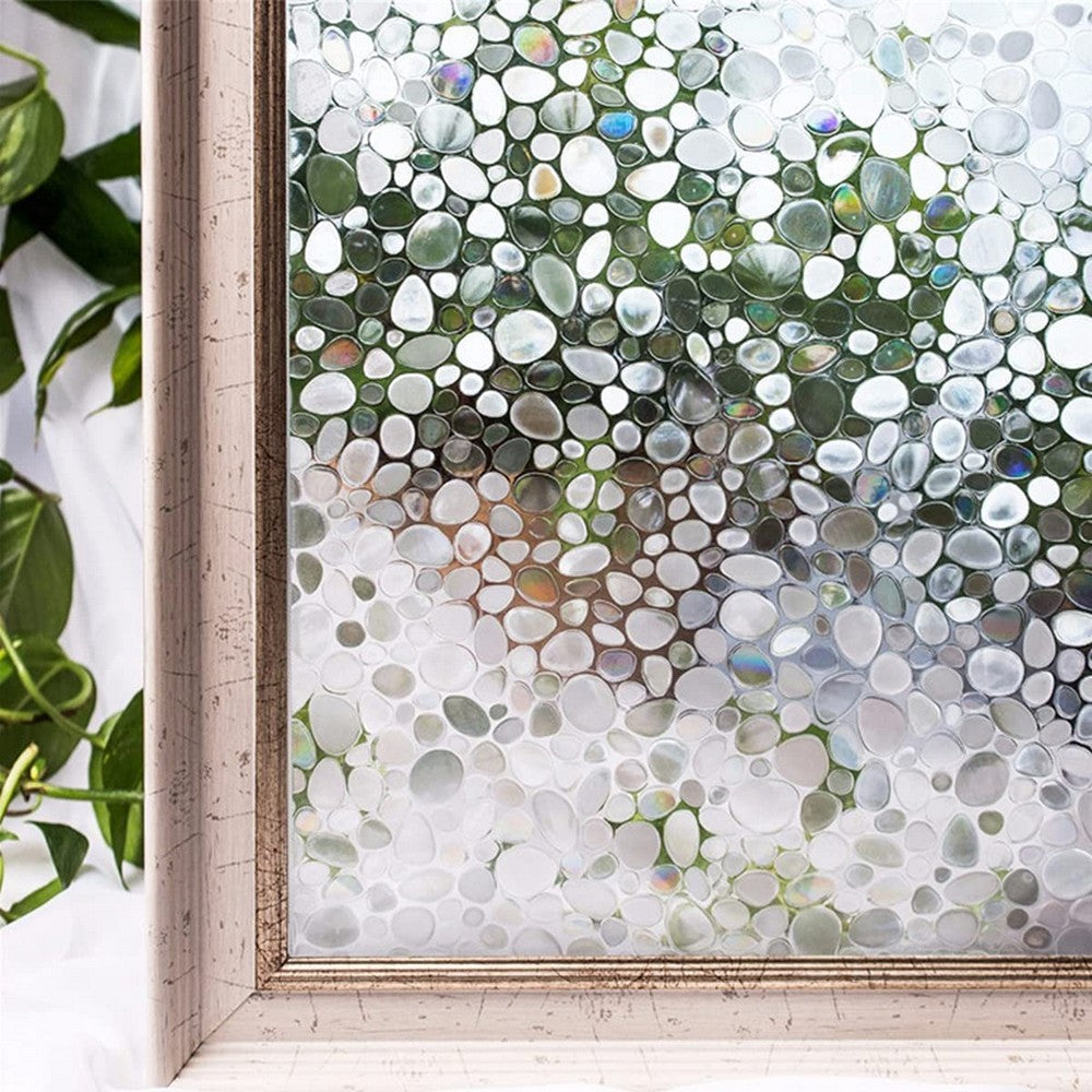 2Pcs Semi Private Static Cling Window Film 45x100cm Glueless Glass Window Films Reusable Window Sticker Window Treatments