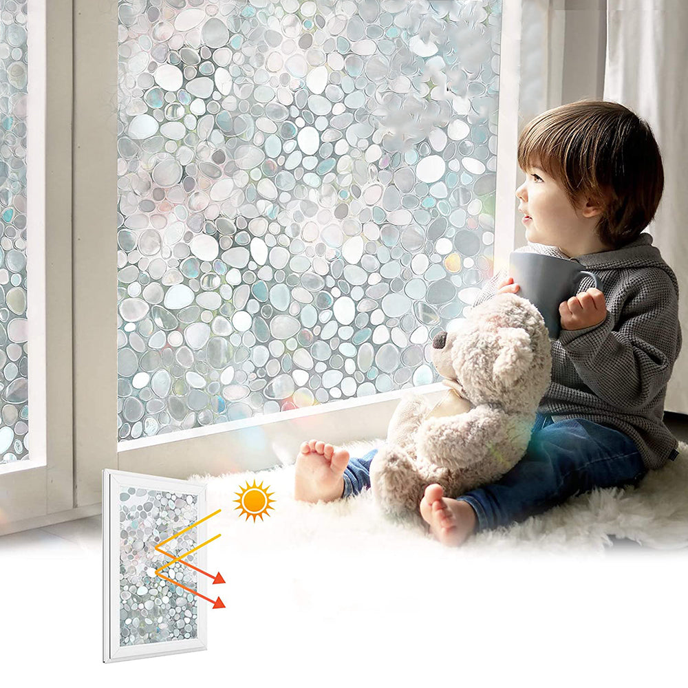 4Pcs 45 x 100cm Privacy Glass Window Films Window Sticker Static Cling Glass Films