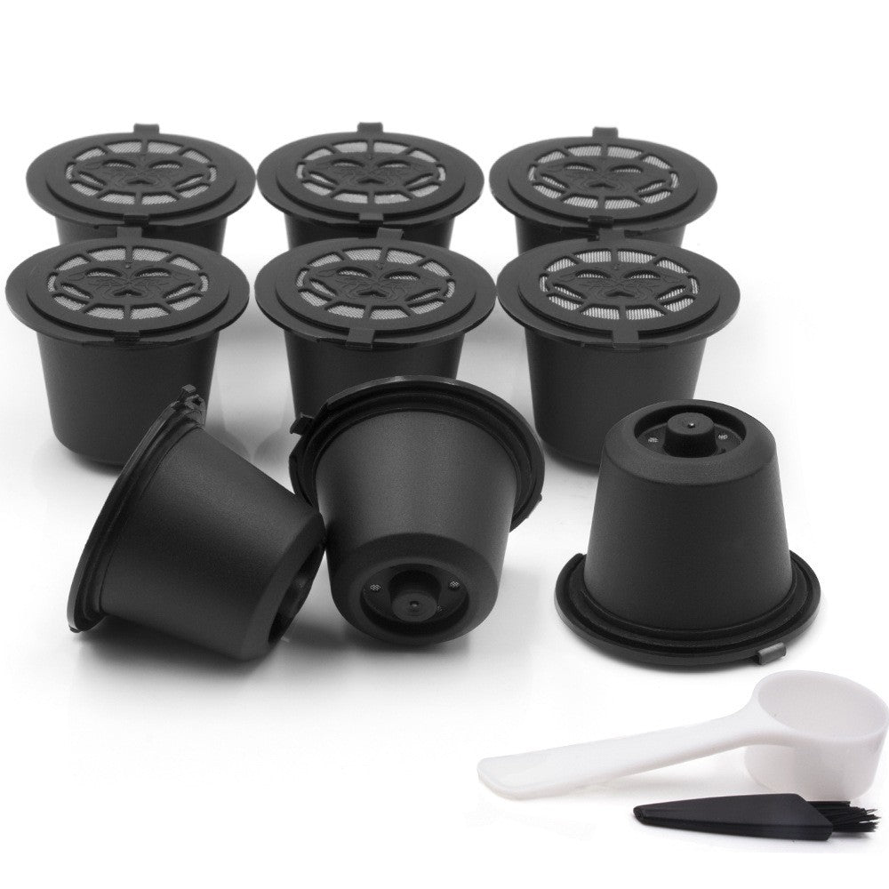 6X Refillable Coffee Capsules Cup Reusable Coffee Capsule Filter Accessories