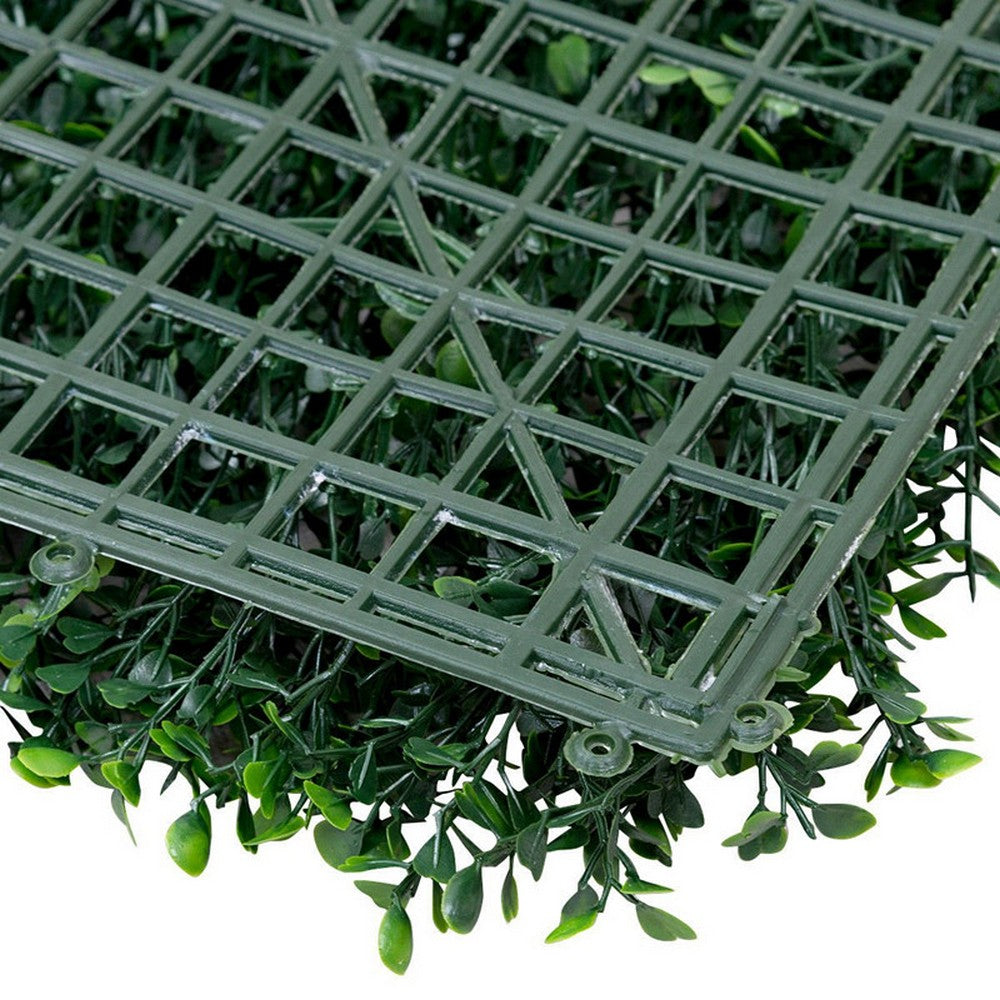 4Pcs 40x60cm Artificial Grass Wall Panel Fence Decor Hedge Mat Fake Plant Wall Decor