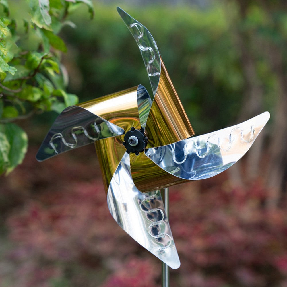 2 X LED Windmill Light LED Solar Light Garden Decoration Solar Windmill Pinwheel Lamp