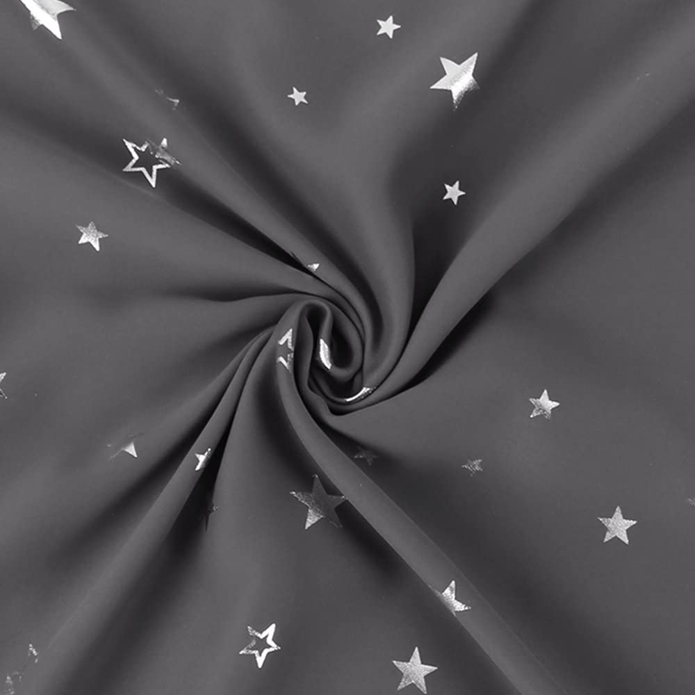 150 x 250cm Star Blockout Curtain Grommet Window Blinds Curtain Home Decoration