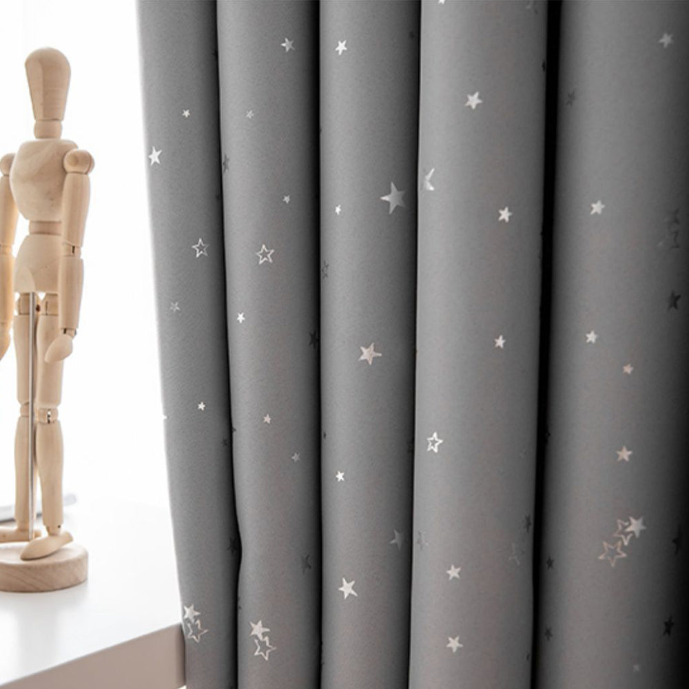 150 x 250cm Star Blockout Curtain Grommet Window Blinds Curtain Home Decoration