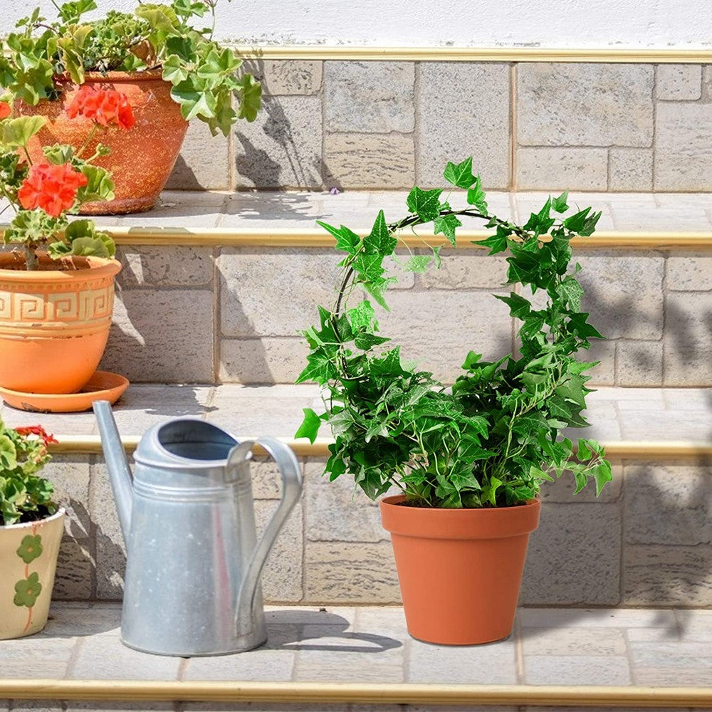 4X Round Heart Shape Plant Trellis Climbing Plants Flower Support Garden Trellis