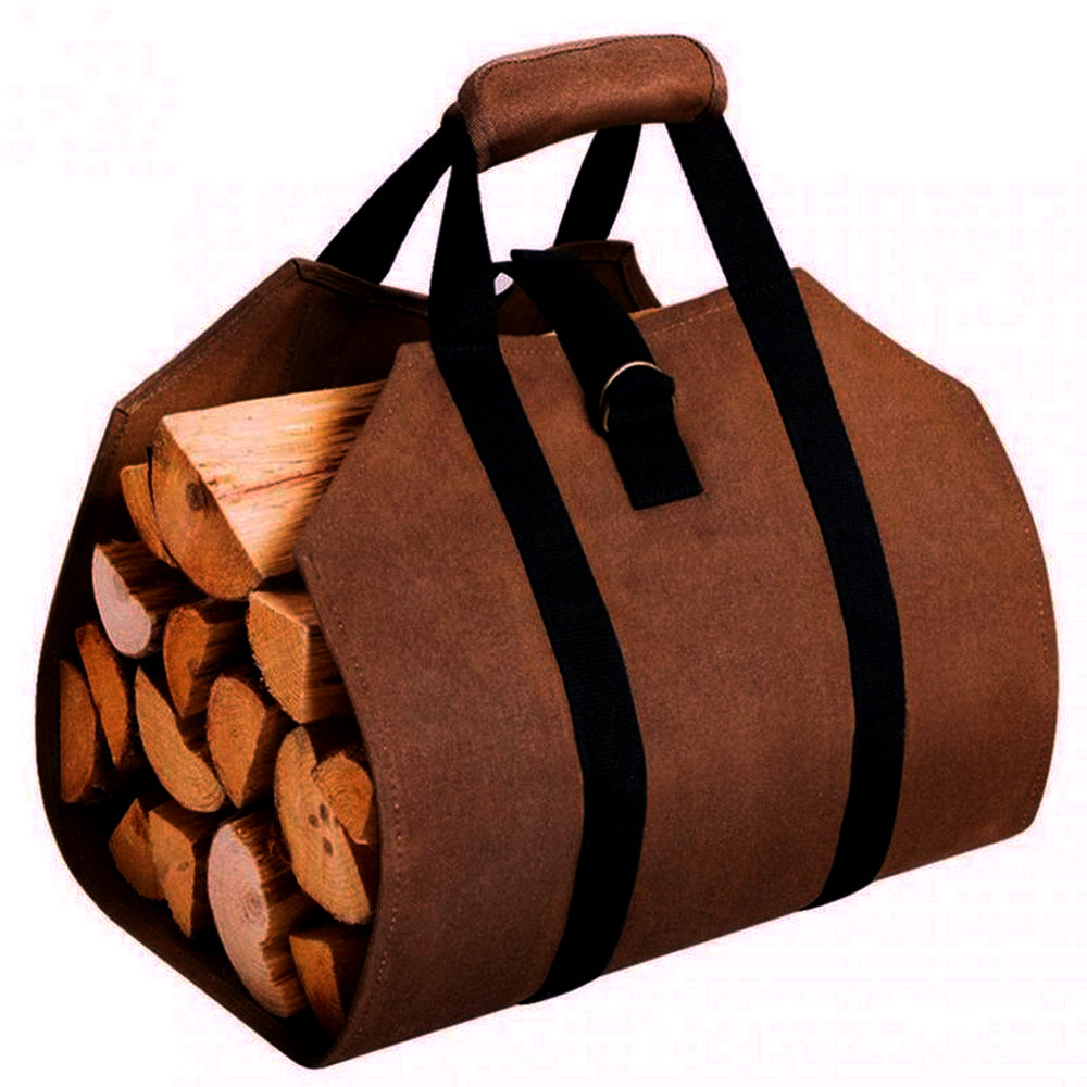 2 X Firewood Log Carriers Fireplace Wood Storage Bags Tote Bags