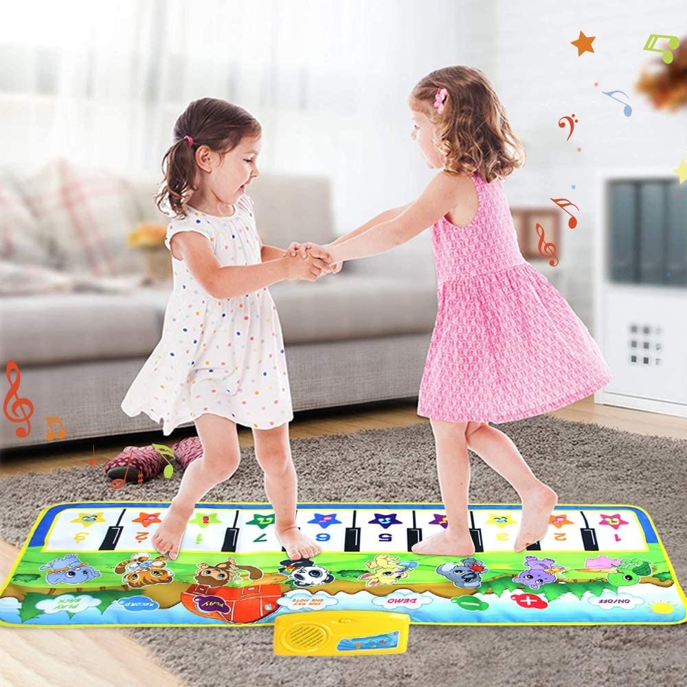 2 X Kids Musical Mats Kids Piano Keyboard Mats Early Education Touch Play Toys