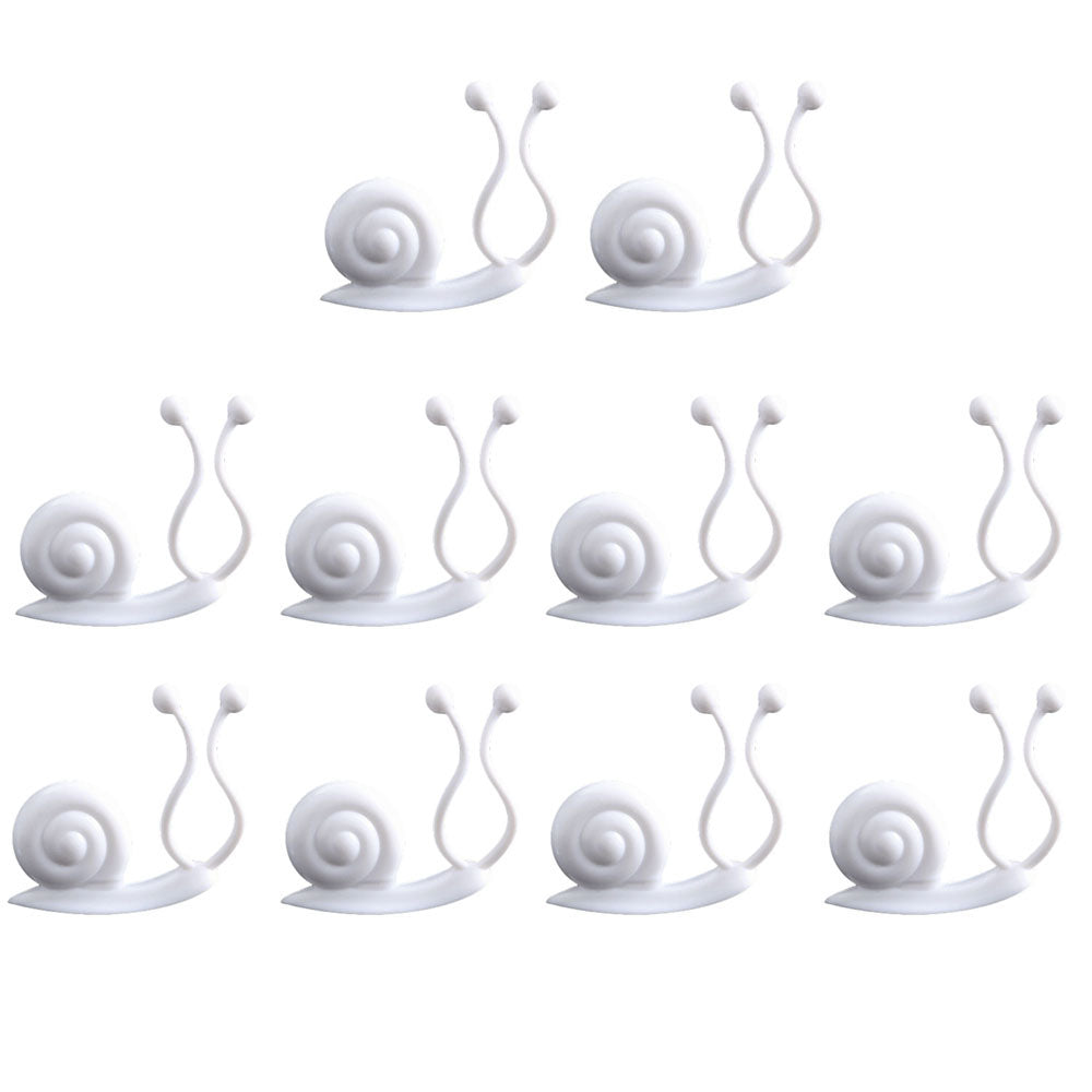 20Pcs White Plant Climbing Wall Fixing Clips Invisible Wall Vines Fixture Sticky Hooks