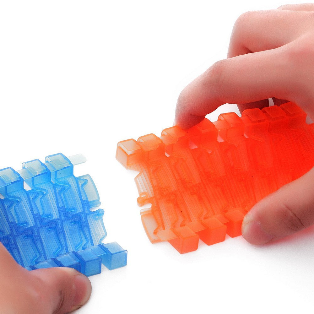 2 X 125pcs Children Flexible Glow In The Dark Car Race Track Set