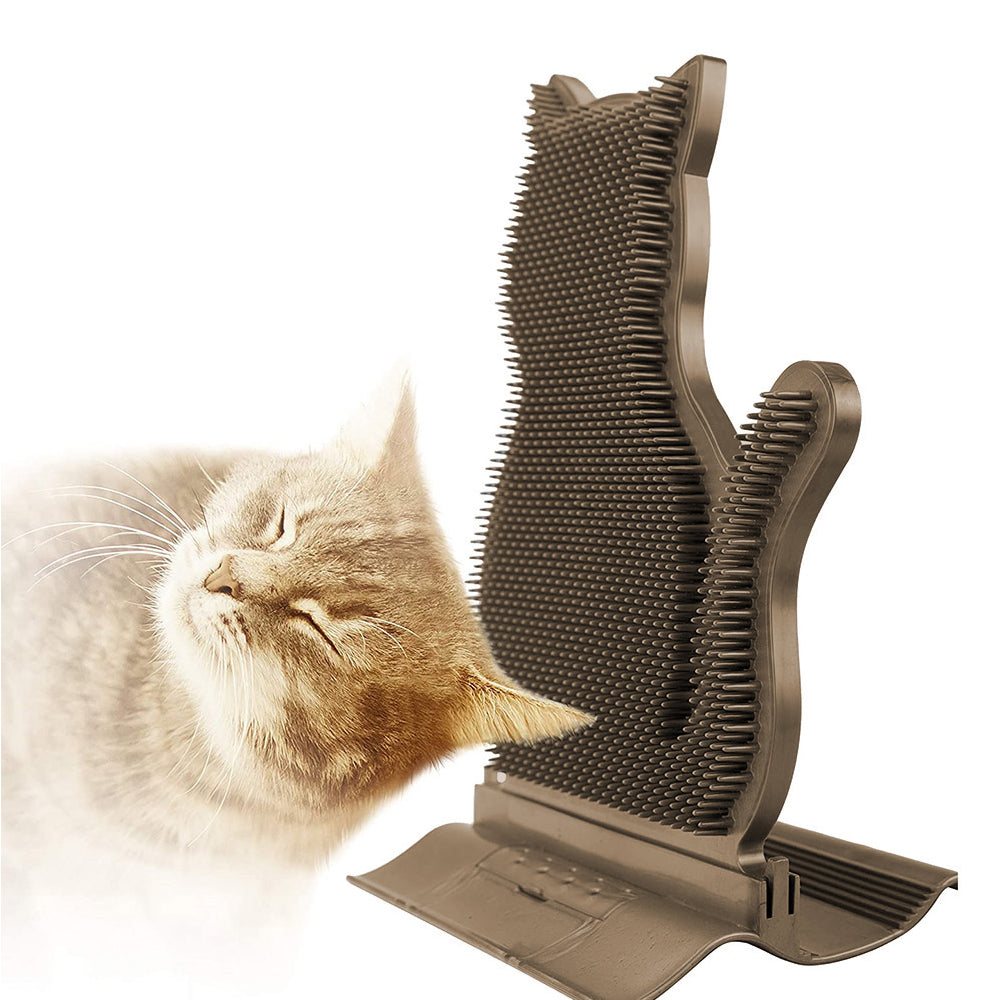 Cat Self Groomer Brush Cat Face Massager Pet Rubbing Post