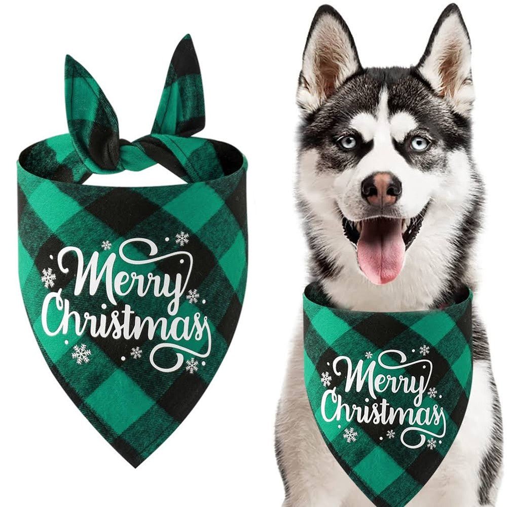 Christmas Pet Triangle Scarf Dog Bandana Pet Wearable Accessories