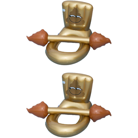 4Pcs Inflatable Toilet Seat Shape Floating Pool Set