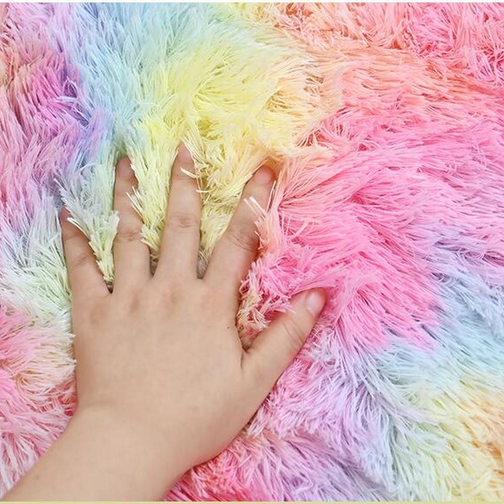 Multicolour 3Pcs Non-Slip Tie-dyed Bathroom Mats