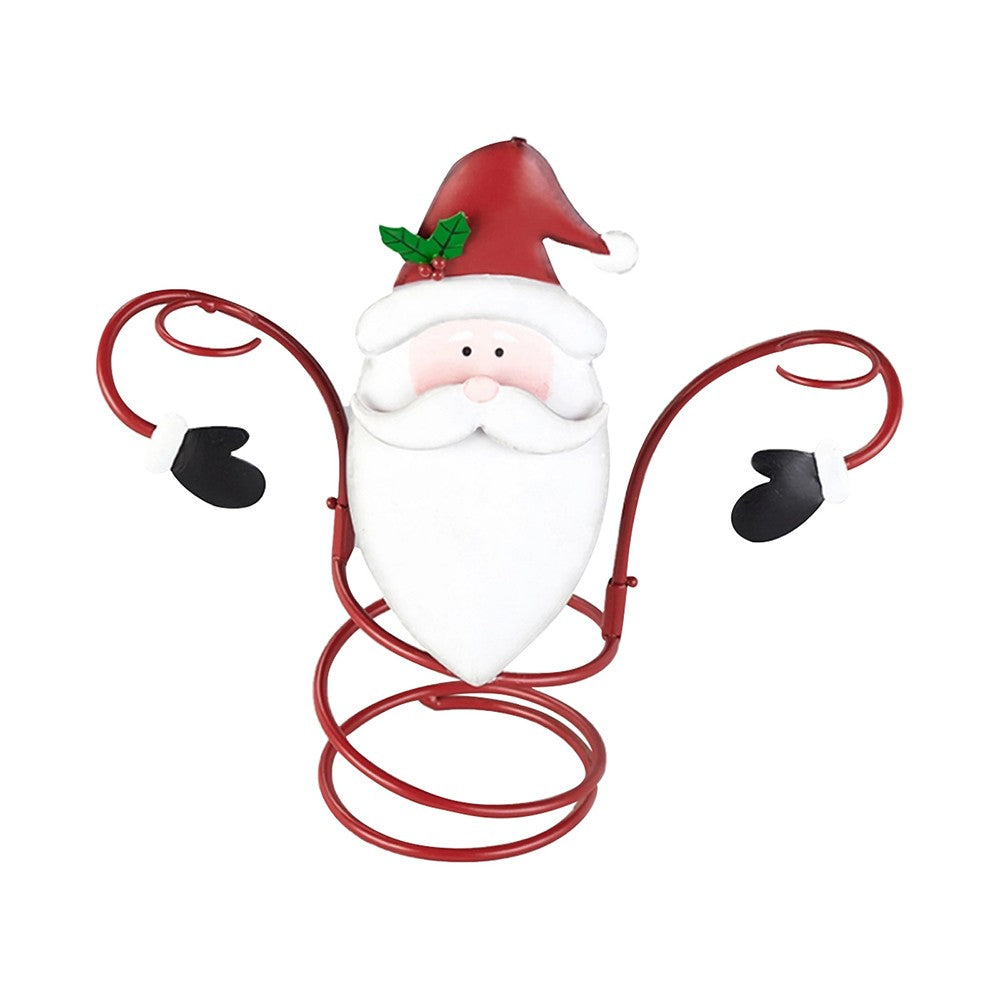 Christmas Wine Bottle and Glass Holder Storage Drying Stand Santa Claus Style