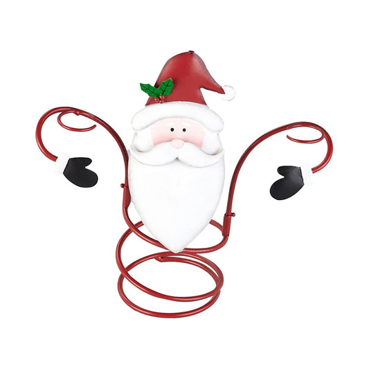 Christmas Wine Bottle and Glass Holder Storage Drying Stand Santa Claus Style
