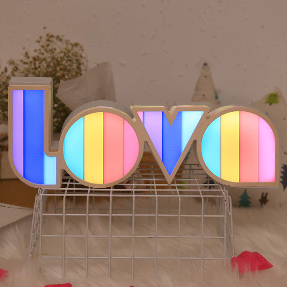 Style 1 LOVE Shaped LED Neon Light Home Decor