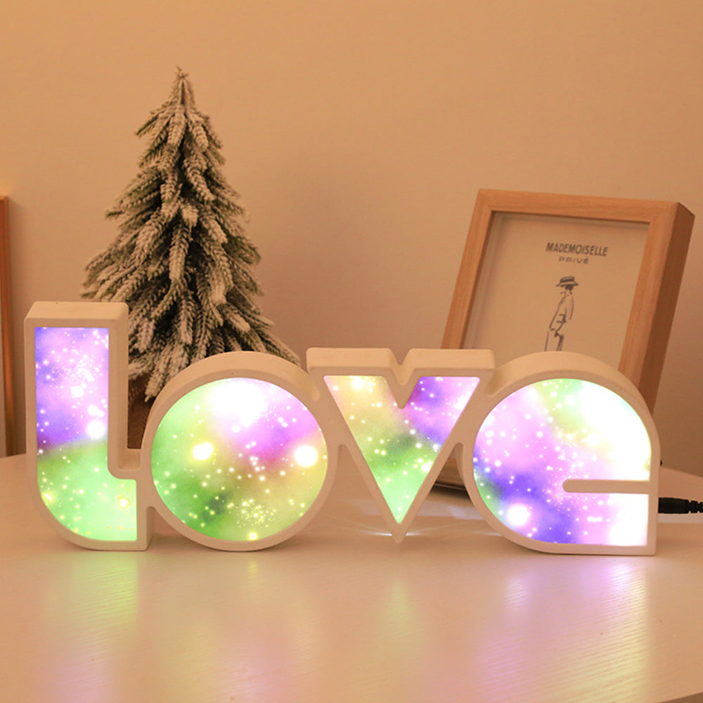2 X Style 3 LOVE Shaped LED Neon Light Home Decor
