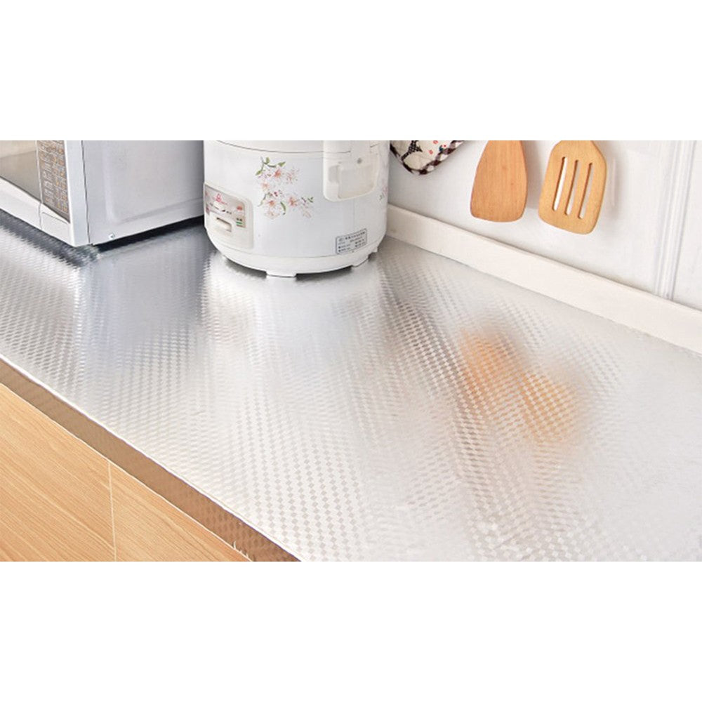 2 X Kitchen Foil Oil Proof Self Adhesive Stove Sticker Wallpaper