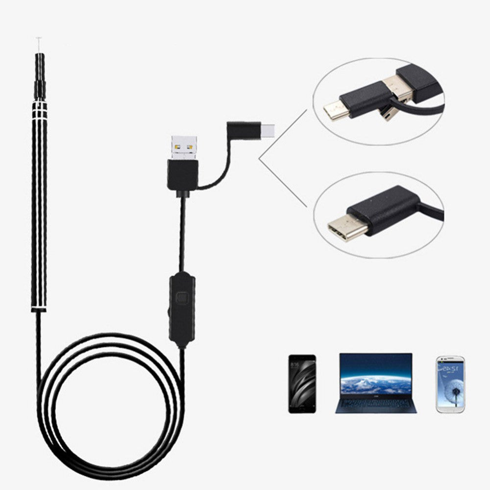 3 in 1 Ear Cleaning Endoscope Ear Wax Remover Tool Ear Wax Cleaning Endoscope