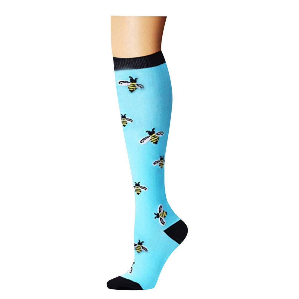 3 Pairs of Small Size Style 4 5 6 Womens Knee Length Compression Socks