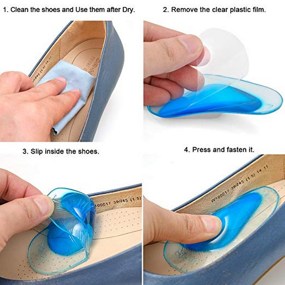 4 Pairs Foot Gel Arch Supports