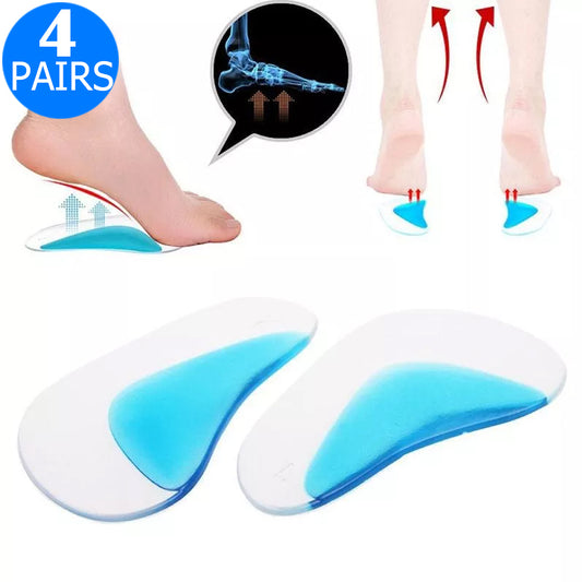 4 Pairs Foot Gel Arch Supports