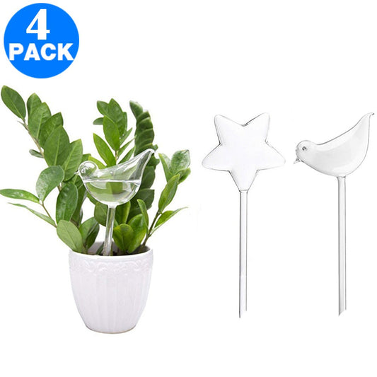 4 X Different Style Water Releasing Bird or Star Shaped Stakes