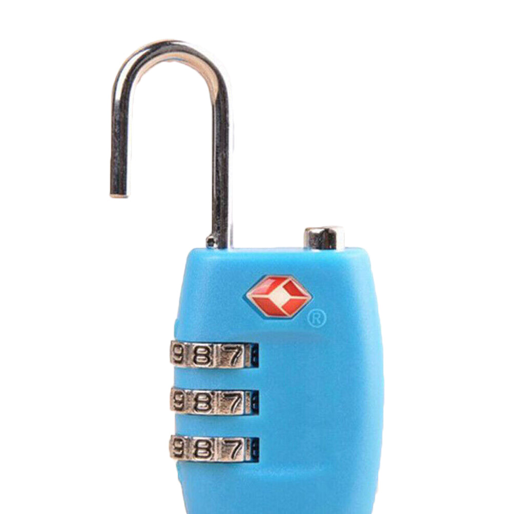 2 X Travel Lock TSA Luggage Locks Travel Padlock Luggage Padlock Black Blue