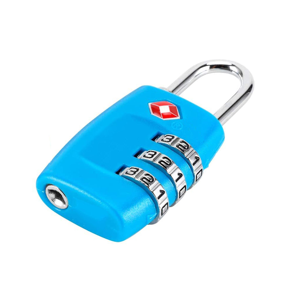 2 X Travel Lock TSA Luggage Locks Travel Padlock Luggage Padlock Black Blue