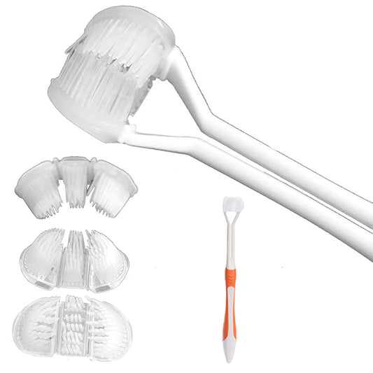Adult 3 Sided Toothbrush Health-Orange