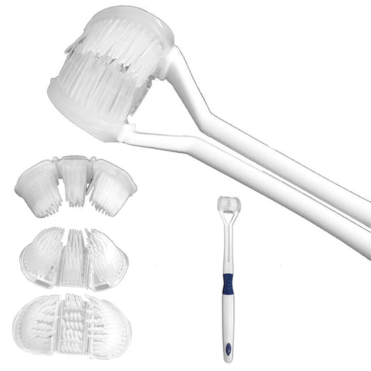 Kids 3 Sided Toothbrush Health-Blue