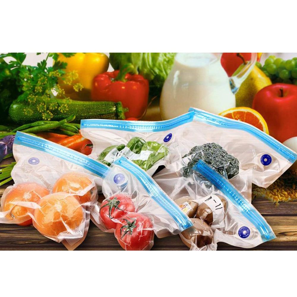 20PCS 22x28CM Reusable Food Vacuum Sealer Bag with One Manual Pump