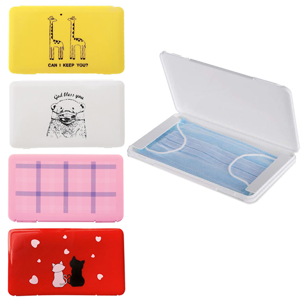 4 X Face Mask Storage Box Face Cover Case