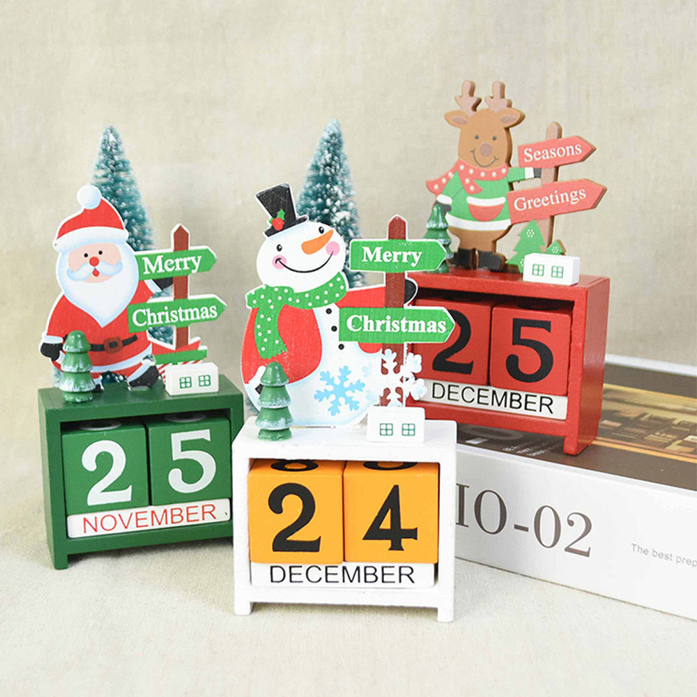 Christmas Wooden Calendar Blocks