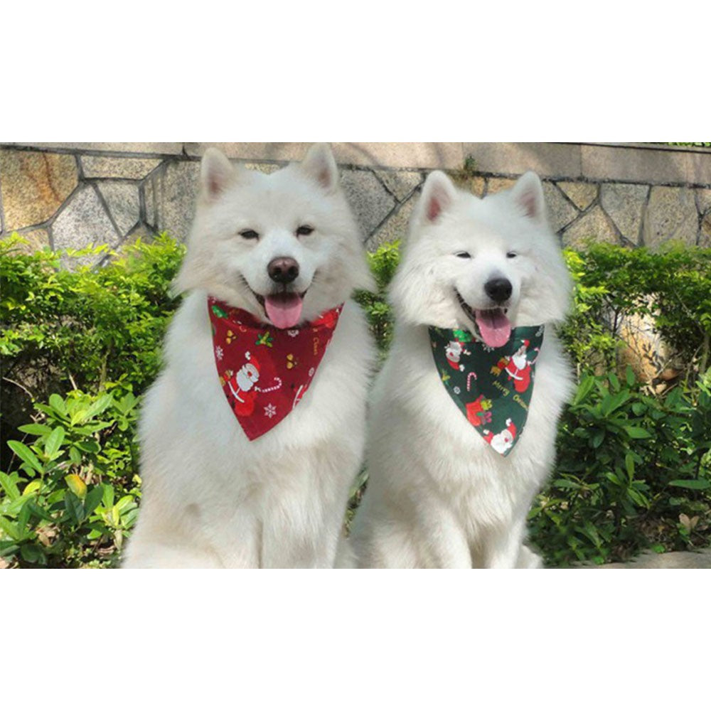 2 X Christmas Xmas Pet Bandana Style 1 Style 2