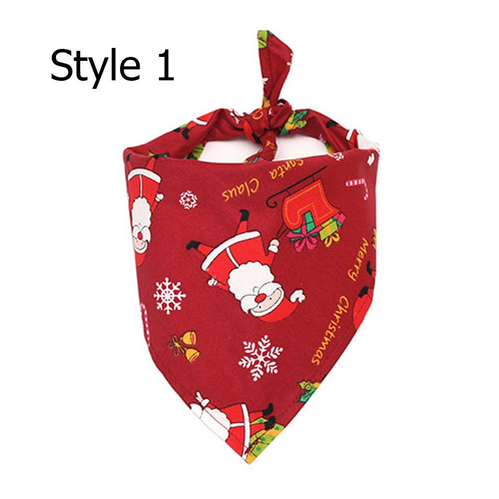 2 X Christmas Xmas Pet Bandana Style 1 Style 2