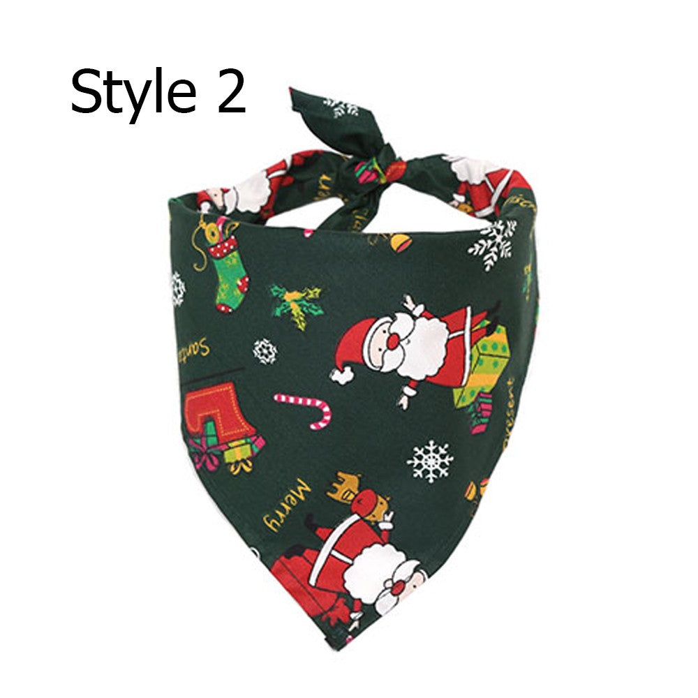 2 X Christmas Xmas Pet Bandana Style 1 Style 2