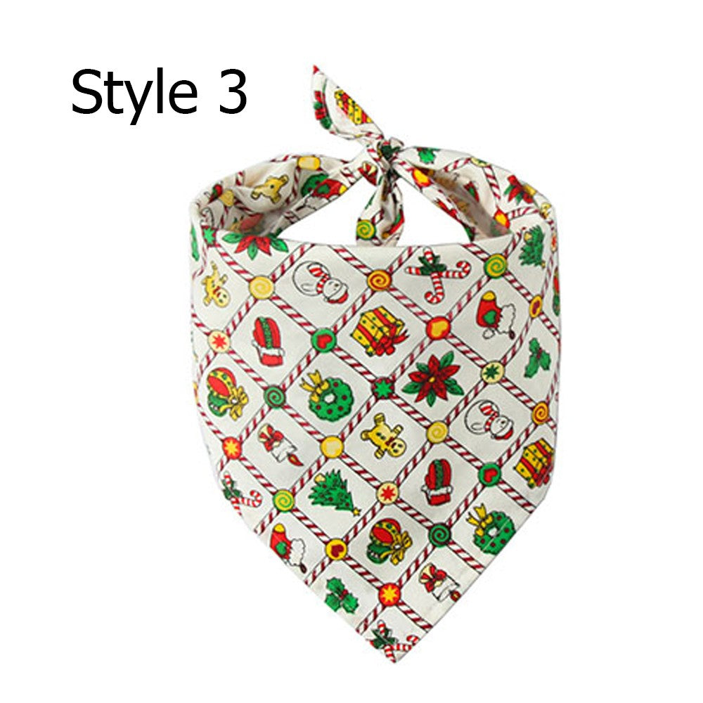 2 X Christmas Xmas Pet Bandana Style 3 Style 4