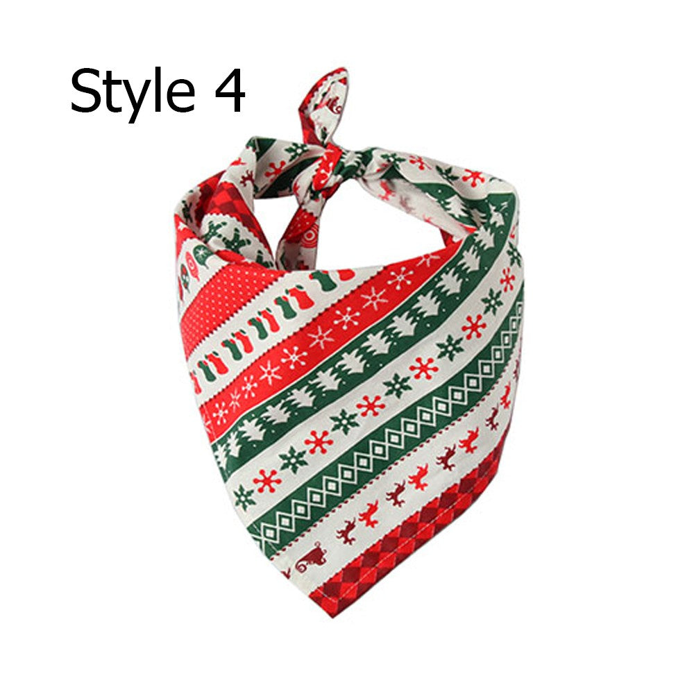 2 X Christmas Xmas Pet Bandana Style 3 Style 4