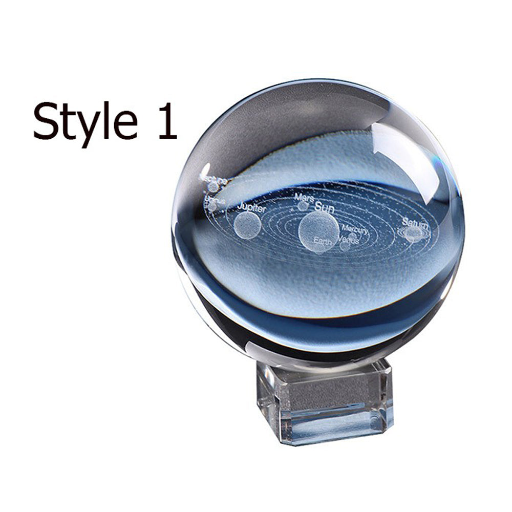 2 X 3D Transparent Ball incl. Stand Christmas Gift Idea