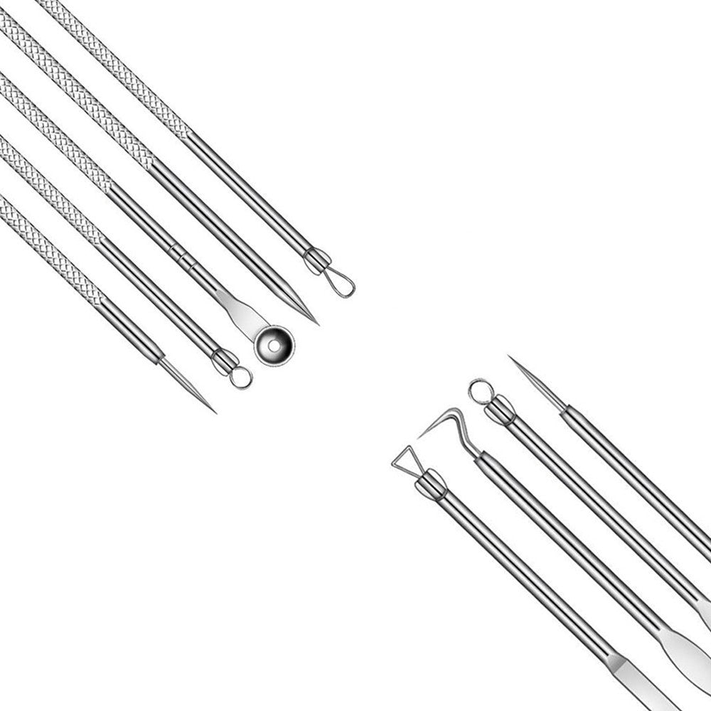 2 X Set of 9Pcs Dual Head Blackhead Remover Tool
