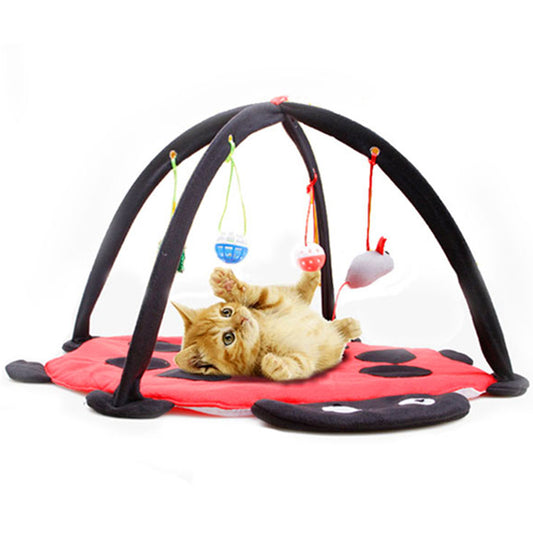 2 X Cat Activity Center Pet Cat Toys with Hanging Toy Balls