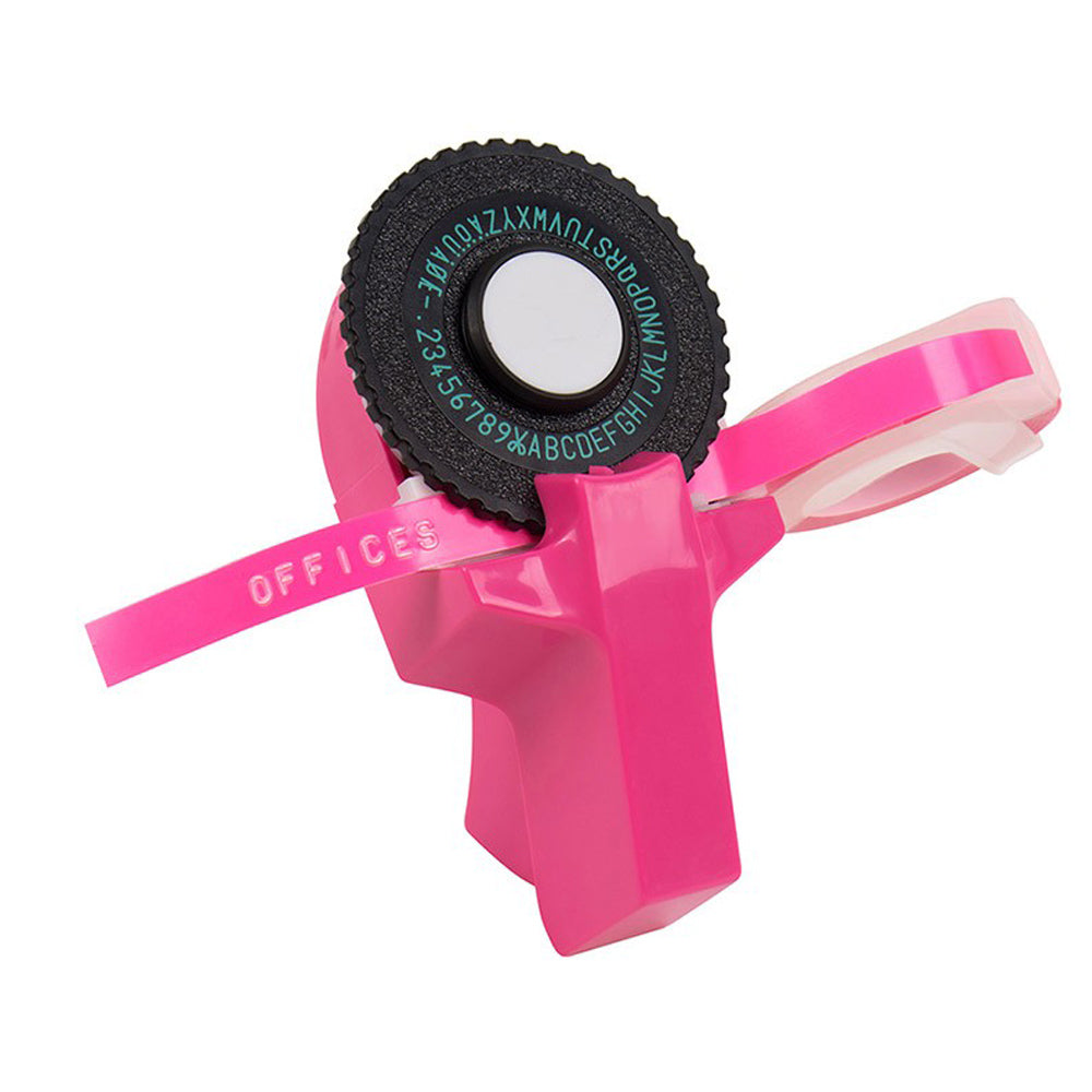 Manual Embossing Label Maker Printer with 2 Rolls Tapes