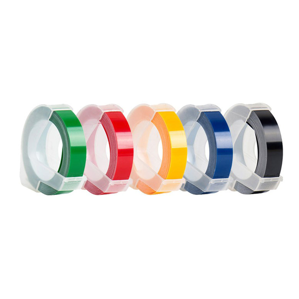 Manual Embossing Label Maker Printer with 2 Rolls Tapes