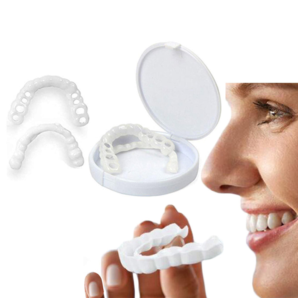 2 Pairs of Smile Fake Teeth Veneer Beauty Tools