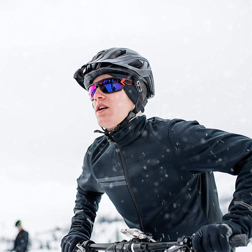 Outdoor Skull Cap Helmet Winter Thermal Liner with Glasses Port